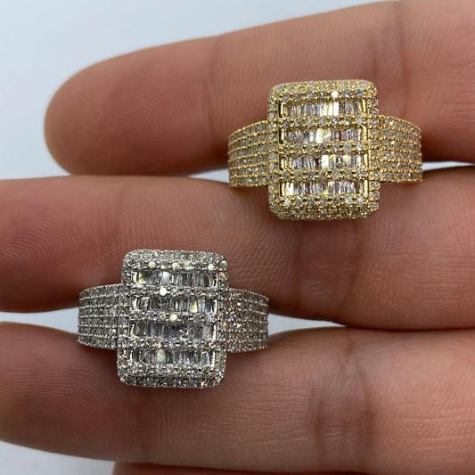 10K Diamond Baguette Ring Style #2