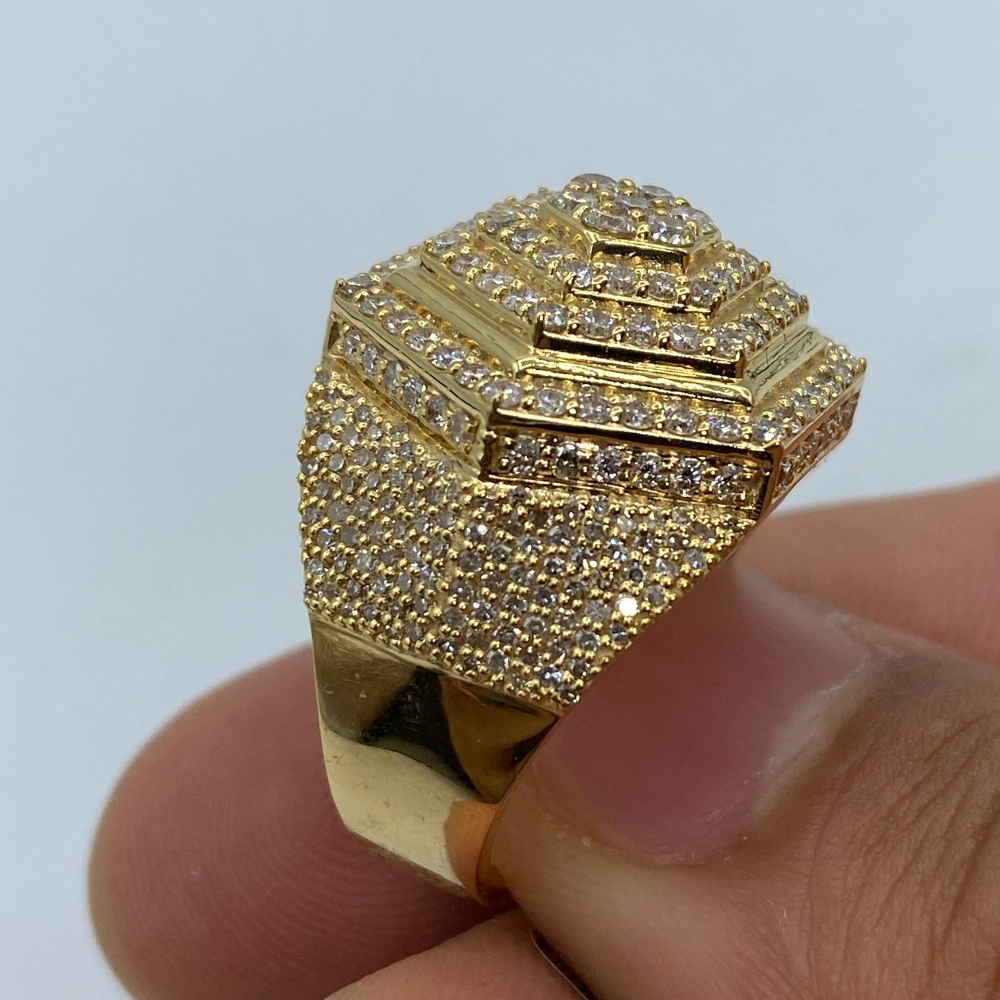 10K 3D Diamond Ring