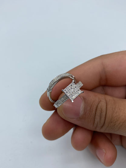 10K Engagement Ring With Wedding Band