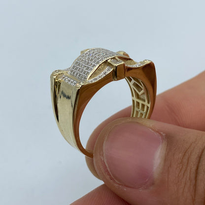 10K Rectangle California Diamond Ring