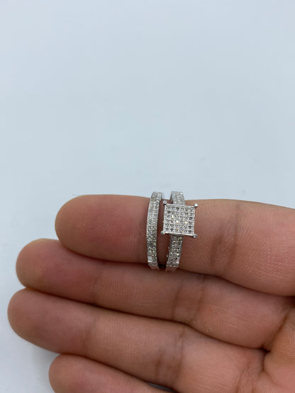 10K Engagement Ring With Wedding Band