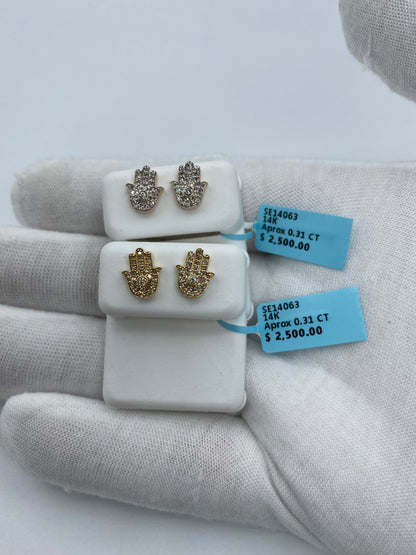 Hamsa Earrings