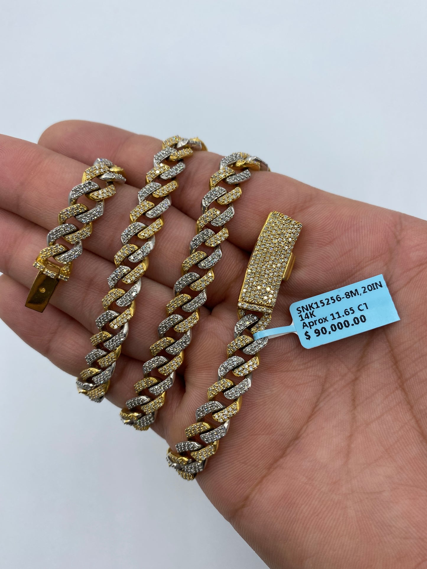 14K Cuban Chain 8mm, 20in