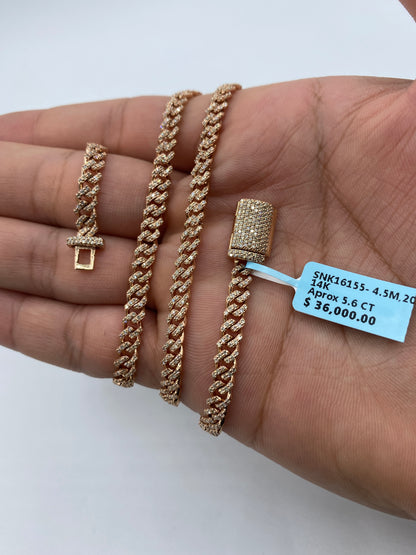 14K Cuban Chain 4.5mm, 20in