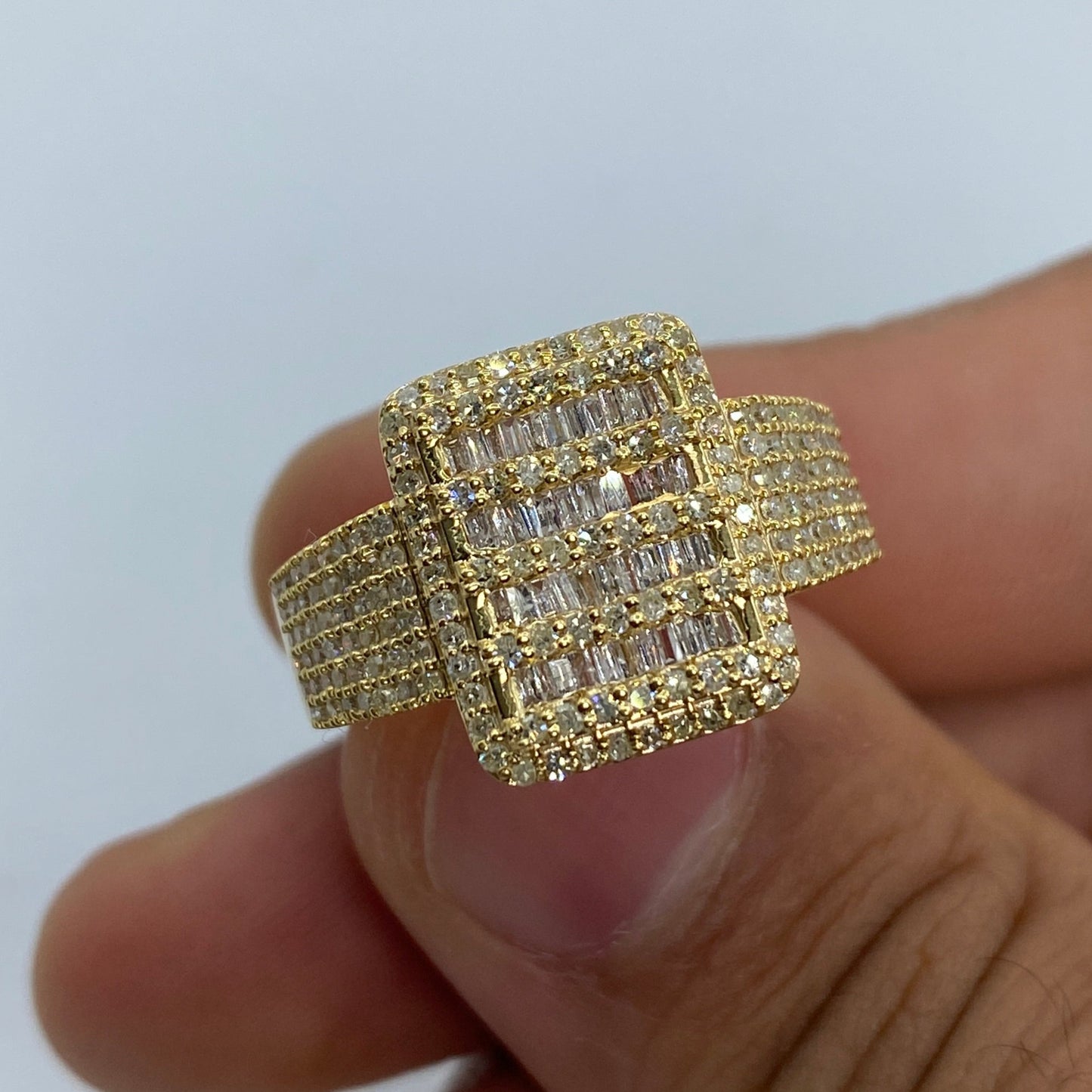 10K Diamond Baguette Ring Style #2