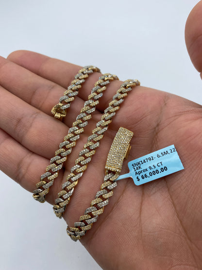 14K Cuban Chain 6.5mm, 22in