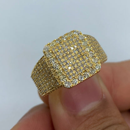 10K Square Thanos Diamond Ring