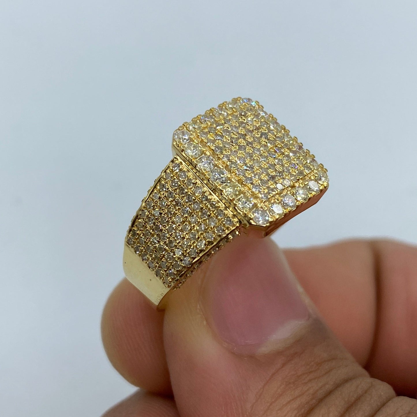 10K Square Thanos Diamond Ring