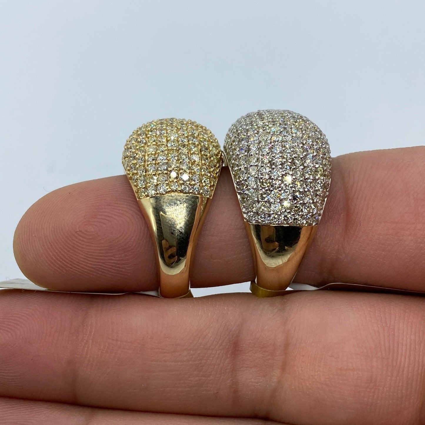 10K Dome Diamond Ring Style #1