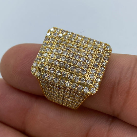 10K Rectangle Aphrodite Diamond Ring